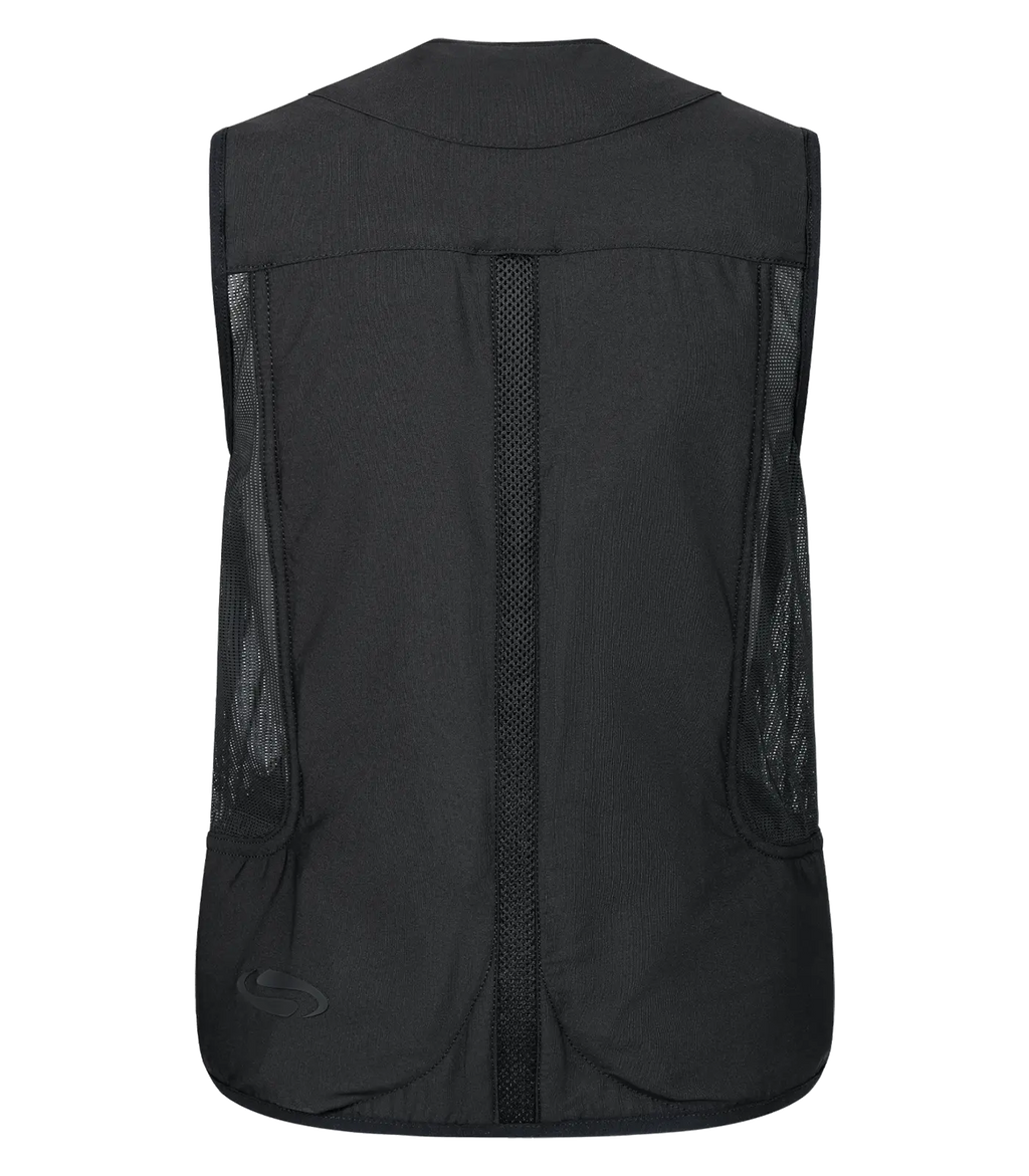 Airbag jāšanas veste SWING - melna mugura