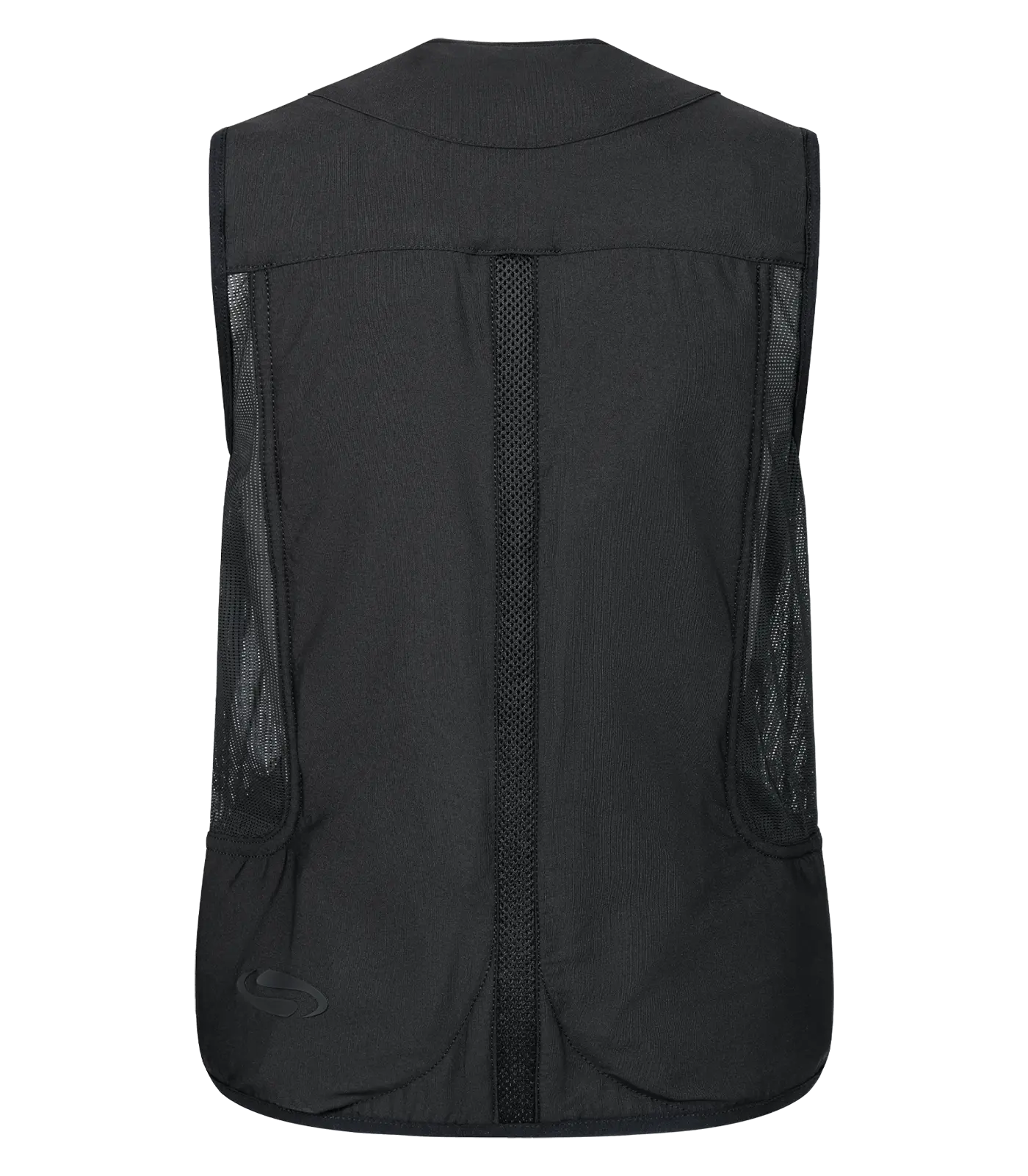 Airbag jāšanas veste SWING - melna mugura
