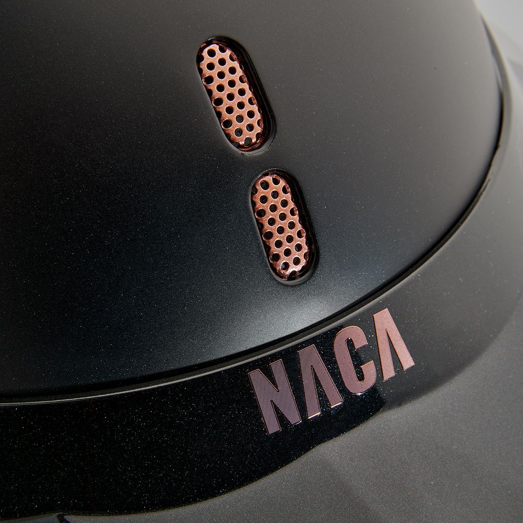 Jāšanas ķivere NACA GRAVITY S MAT - LARGE VISOR GLOW